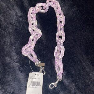 SOLD Coach Purple and White Chain Strap